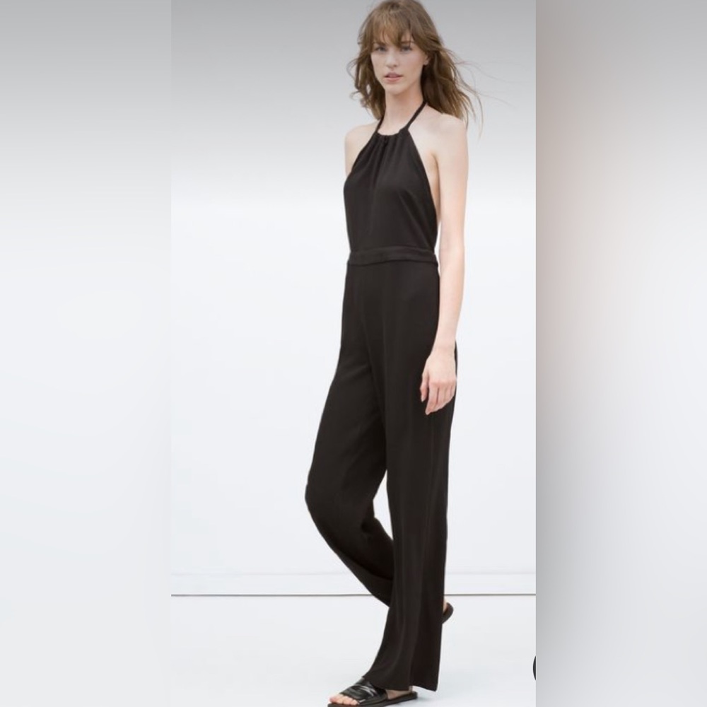 Zara - Black Halter Jumpsuit Size M - NWOT